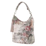 torebka z motywem kwiatowym-skóra naturalna