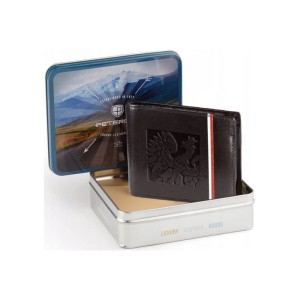 Skórzany portfel z orłem firmy Peterson