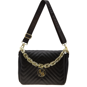 Chanelka Laura Biaggi  listonoszka ze złotym łańcuchem