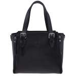 Klasyczna torebka ze skóry typu kufer marki Vera Pelle