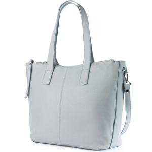 Duża, trzykomorowa torebka ze skóry