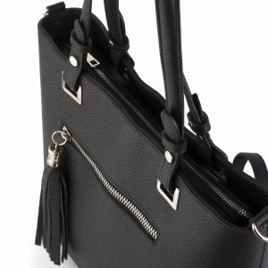 Czarna torebka ze skóry