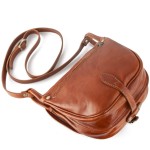 Saddle bag - skórzana torebka listonoszka z klapą