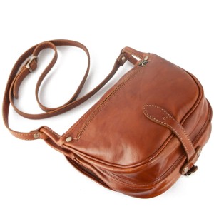 Saddle bag - skórzana torebka listonoszka z klapą