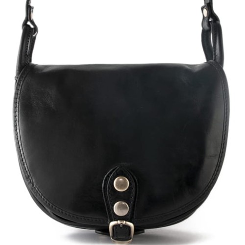 Skórzana torebka listonoszka z klapą saddle bag - siodło