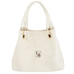 Laura Biaggi  Beżowa torebka  shopper bag A4