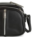 trzykomorowa listonoszka damska skórzana