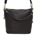 Czarna skórzana torebka listonoszka