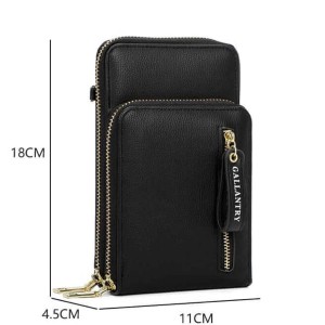 Mini torebka Gallantry czarna wymiary