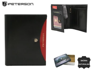 Męski skórzany portfel PETERSON