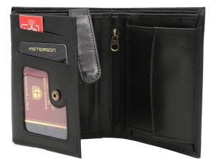 PETERSON - skórzany portfel męski