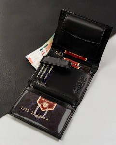 Duży portfel męski PETERSON ze skóry