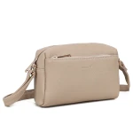 Torebka-listonoszka-galantry-ciemny bez/ Taupe trzy zameczki