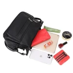 czarna torebka gallantry otwarte pojemne wnętrze