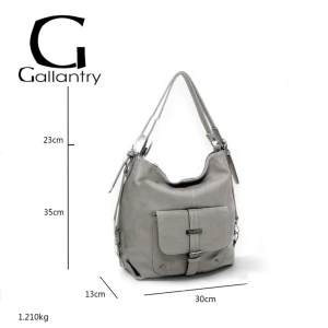 Gallantry torbo-plecak szary-grafitowy wymiary