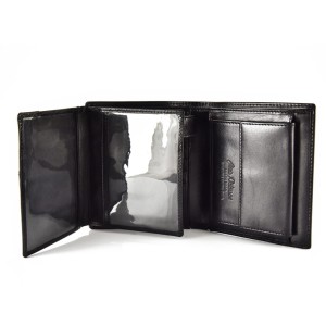 szeroki skórzany portfel męski