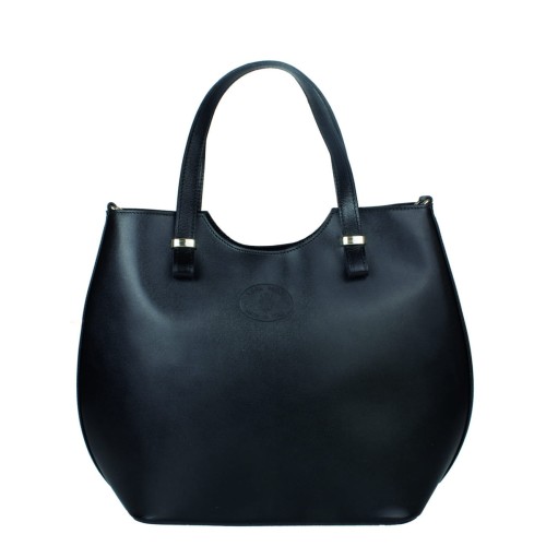 Vera Pelle  Torebka skórzana - czarna