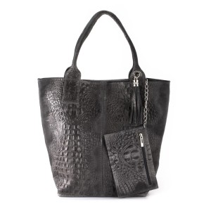 Torebka Skórzana Skóra Krokodyla