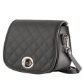 Pikowana Torebka skórzana Listonoszka 
