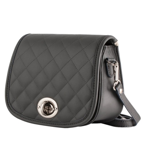 Pikowana Torebka skórzana Listonoszka 