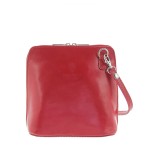 Vera Pelle torebka skórzana - czerwona