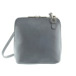 Malutka torebka skórzana - popielata Vera Pelle