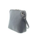 Malutka  torebka skórzana - popielata (id 547)