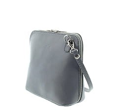 Malutka torebka skórzana - popielata Vera Pelle