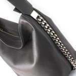 Skórzany worek z łańcuchami Popielaty / ciemno szary