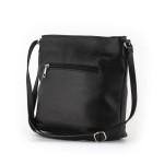 Włoska Listonoszka Skórzana Czarna