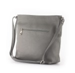 Torebka Listonoszka ze Skóry Szara