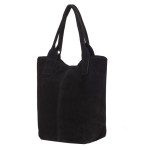 Torebka skórzana worek czarny