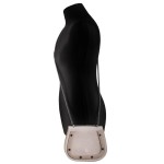 torebka z zamszową klapką  - podkowa