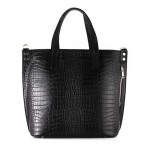 Włoski Shopper Bag XL Skóra Aligatora
