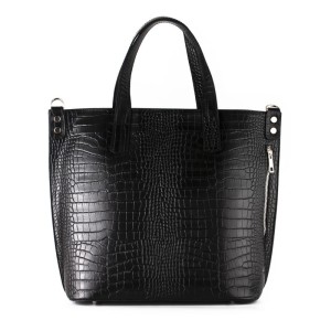 Włoski Shopper Bag XL Skóra Aligatora