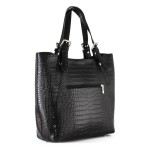 Włoska Skórzana Torebka - Skóra Krokodyla