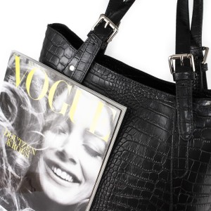 Skóra Krokodyla - Włoska Duża Shopperka