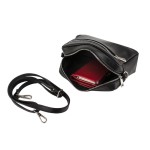 skórzana torebka z ćwiekami - listonoszka