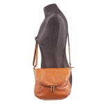 listonoszka z klapką - ruda / camel