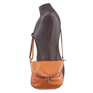 listonoszka z klapką - ruda / camel