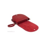 Bordowa Listonoszka z Klapą ze Skóry