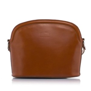 PELLE skórzana torebka listonoszka camel/rudy (L 40)