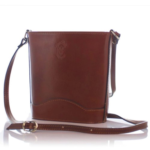 Vera Pelle Skórzana Listonoszka Brązowa