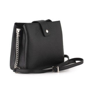 Mała Torebka Kuferek z Łańcuszkiem Czarna