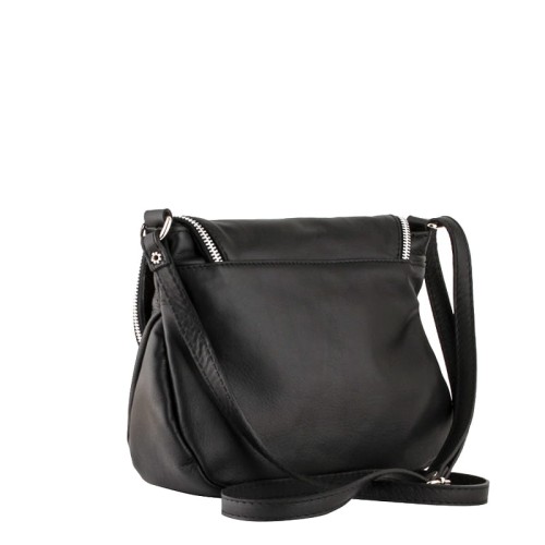 Włoska Skórzana torebka z klapką