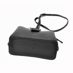 Torebka damska skórzana - czarny kuferek