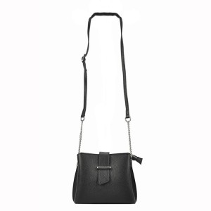 Mała Torebka Kuferek z Łańcuszkiem łączonym ze skórą