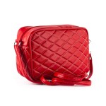 Pikowana torebka Chanelka - czerwona