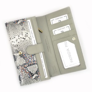 Damski portfel ze skóry- wnętrze