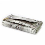 Skórzany portfel a'la skóra węża- tył